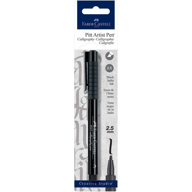 Faber-Castell Pitt Chisel Nib Calligraphy Pens black 2.5 mm