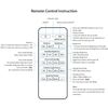 G.W.S® LED Nova Batten Light Microwave Motion Sensor Remote Control