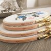 Luca-S SRL Round Embroidery Hoop, 16cm Brown