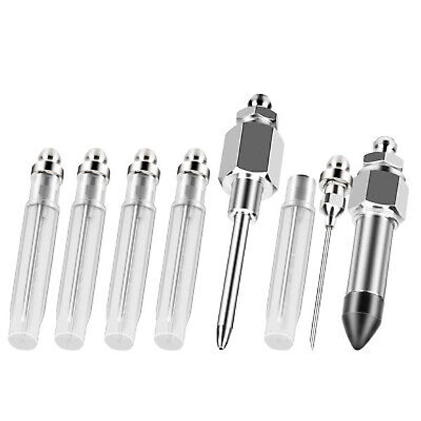 Grease Gun Injector Needle Nozzle Dispenser Rubber Joint Fitting Accessories Set