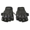 Maddog Tactical Half-Finger Paintball Airsoft Gloves - Stealth Black - Small/Medium
