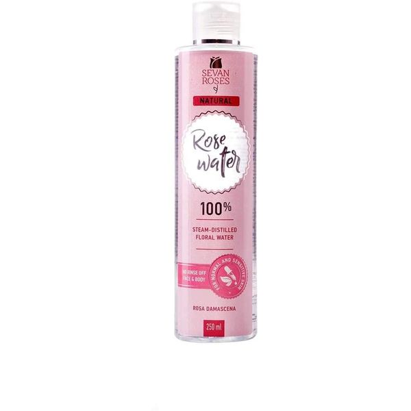Seven Roses Organic Rose Water - Pore Cleanser Face - Skin Care for Sensitive, Blemished Skin - Damascus Rose Water Organic - Moisturising - Vegan Face Care, Hair Care