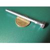 Zinc Hex Head Lag Screw 7/16 Hex Size 1/4 Thread x 3.00" Length, 50 pcs