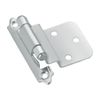 Traditional Semi-Concealed 70 mm Brushed Nickel Self-Closing Hinge
