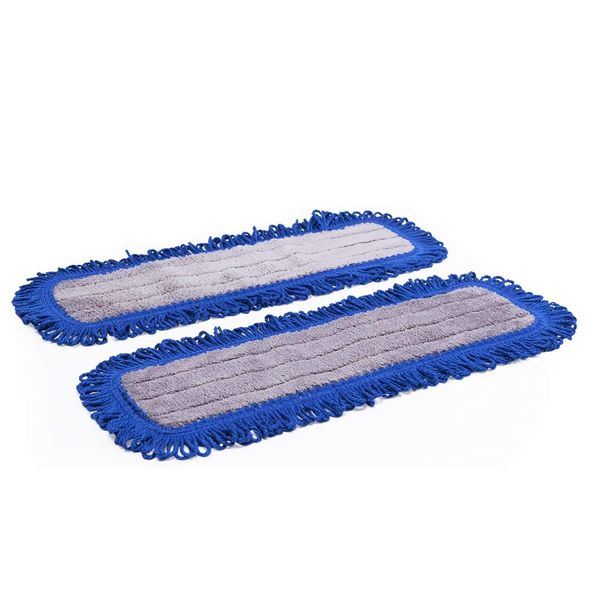 18" Mojave Microfiber Dust Mop Pads (Pack of 2) - Replacement Head & Refill for Microfiber Mops, Reusable & Machine Washable, Use for: House, Commercial, Industrial