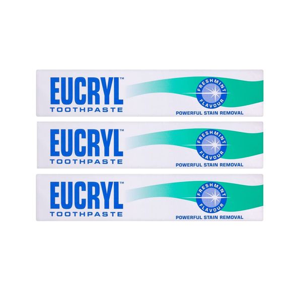 Eucryl Freshmint Powerful Stain Removal Toothpaste 50Ml- Pack of 3