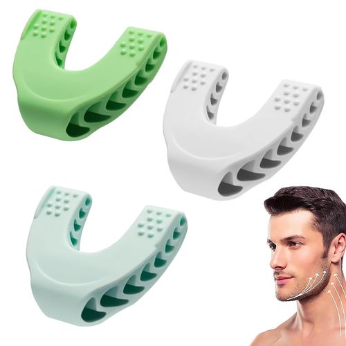 Bogoro Jawline Trainer, Pack of 3 Jaw Trainer, Jaw Trainer for Men and Women, Jaw Exerciser, Double Chin Remover, Jawline Exerciser, for Face, Mouth, Improvement of Jaw Line