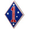 1st Marine Division Color Car Emblem