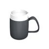 Ornamin Mug with Internal Cone with Discreet Drinking lid, Anthracite
