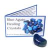 Blue Agate Polished Tumblestone Healing Crystals Crystal Only