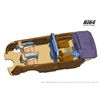 1/64 LEXUS LM500h (RHD) / 4 seat sonic agate