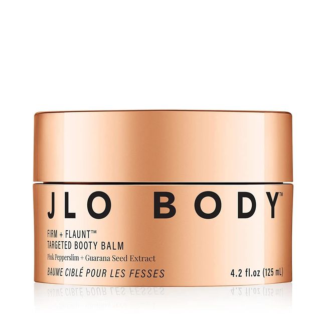 JLO BEAUTY Firm + Flaunt Targeted Booty Balm | Firms, Hydrates, Improves Skin Elasticity & Targets Arms, Waist, Booty, Hips and Thighs | 4.2 Ounce