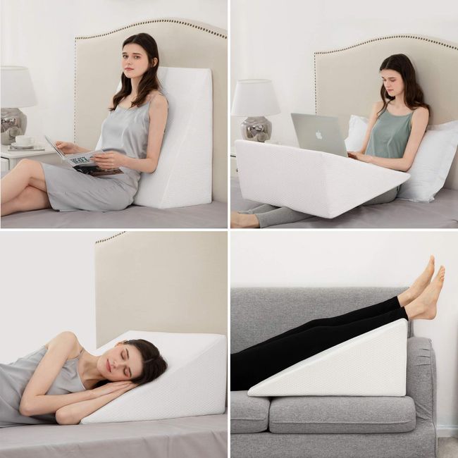 joybest Leg Elevation Pillow with Cooling Gel Memory Foam Top,10