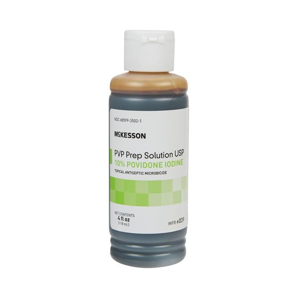 Skin Prep Solution McKesson 4 oz. Flip-Top Bottle 10% Strength Povidone #039