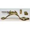 PUSH BUTTON LATCH cast brass cabinet handle pull catch door drawer antique vinta