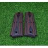 Kimber Elite Charcoal/Ruby Logo Grips, full size