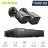 SANNCE 5IN1 8CH DVR CCTV Outdoor 1080P IR Security Camera System Human Detection
