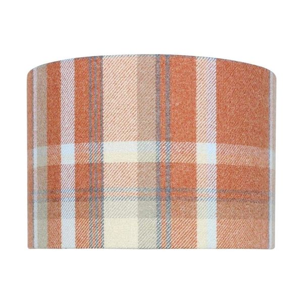 Autumn Elgin Skye Check Drum Lampshade (20cm Diameter Table/Standard Lamp)