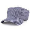 Armycrew Denim Blue Stripe Train Engineer Conductor Cap Fits Infant to Adult 3XL - Blue - 61CM