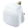 Masterplug Plug with 13 Amp Fuse, 50 x 48 x 43 mm, White
