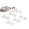 E'arrs Plastic Earring Backs | Clear Support Discs | Clear Diskies 2 | 6 Pairs