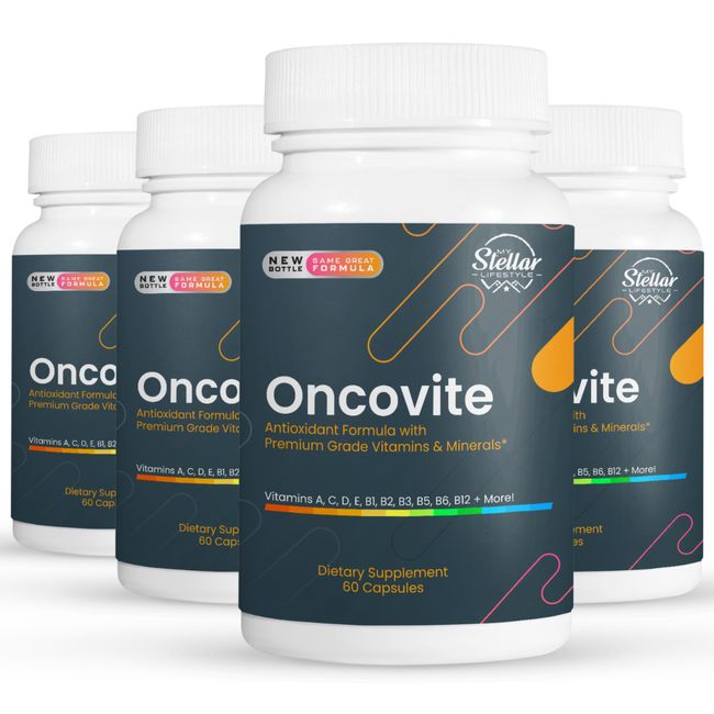 4 Pack Oncovite, antioxidant formula with vitamins & minerals-60 Capsules x4