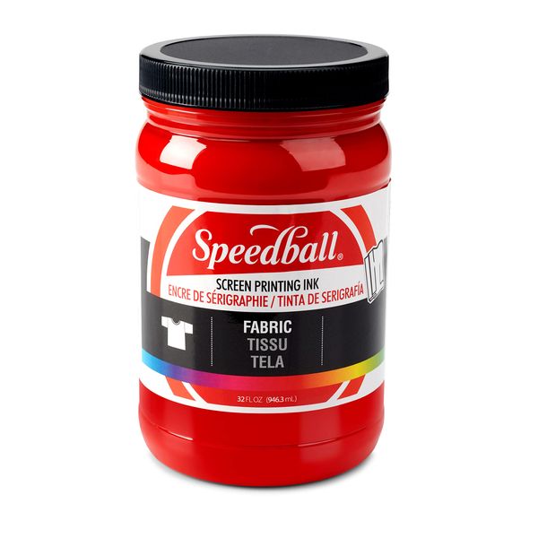 Speedball Fabric Screen Printing Ink, 32-Ounce, Red