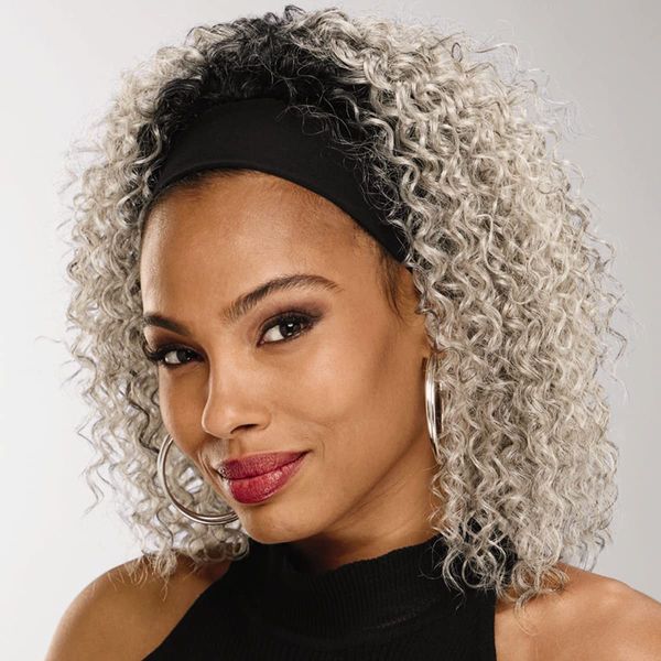 Especially Yours Statement Headband Wig Natural Spiral Curl Headband Wig with Bouncy, Volume-Rich Layers