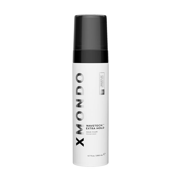 XMONDO Hair Wavetech Extra Hold Wave Foam - Vegan Formula with Pro-Vitamin B5 and Anti-Frizz Nutrients to Fight Static, Control Frizz, and Enhance Your Wavy Hair, 6.7 Fl Oz 1-Pack