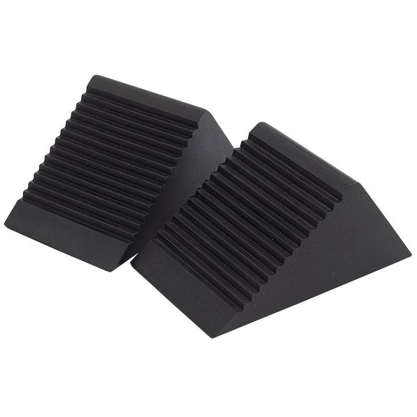 2 X Rubber Wheel Chocks (Pair)