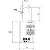 IFAM 617 C30R File Combination Padlock, Brown (Brass)