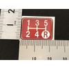 Tuningfan SPE-R501 Shift Pattern Emblem Red for 5-Speed MT Car