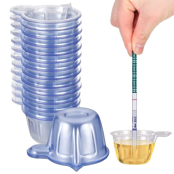 Pinenuts Disposable Urine Cups, 60 Pcs Plastic Urine Collection Cups, 40 ML Urine Specimen Cups for Pregnancy Ovulation Test(40ml)