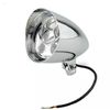 6"Chrome Motorcycle LED Visor Headlight Lamp For Harley Bobber Chopper Universal