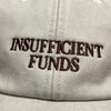 Vivian Flytrap Unisex Insufficient Funds Washed Embroidered Dad Baseball Cap - Cream