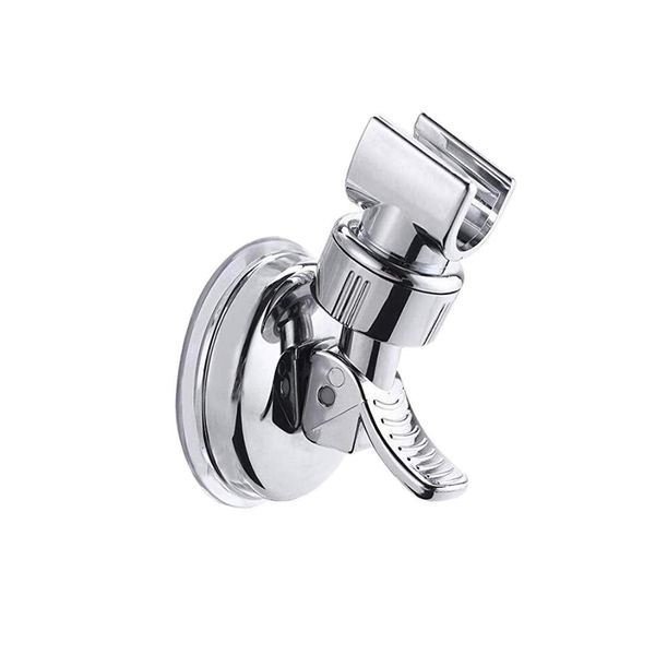 Cretty-Meet Adjustable Shower Head Holder Removable Suction Cup Shower Head Bracket No Drill Shower Head Bracket with Chrome Polished for Bathroom