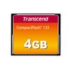 Transcend CFCard 4GB 133x, TS4GCF133, Schwarz