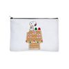CafePress Snoopy Gingerbread House Snacking Zipper Makeup Pouch, 8.5"x6"