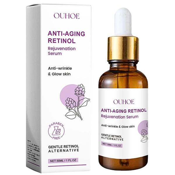 Anti-Aging Retinol Rejuvenation Serum, Retinol Serum For Face With Collagen & Vitamin E, Face Serum, For Wrinkles, Pigmentation, Dark Spot Remover, Retinol Face Moisturiser For Face/Neck/Eyes