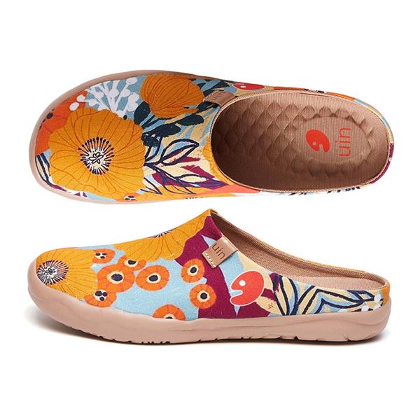 UIN Ultra Lightweight Art Shoes, Slippers, Women's, Men's, Room Shoes, Spring/Summer, Indoor, Outdoor, Sandals, Easy to Walk, Ladies - Marigolds