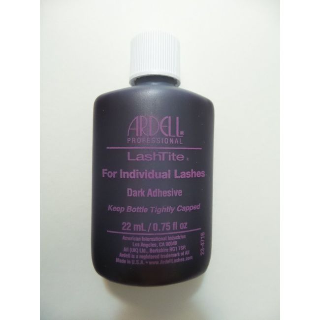 Ardell LASHTITE Adhesive INDIVIDUAL Eyelash 3/4 oz Eyelashes Glue DARK