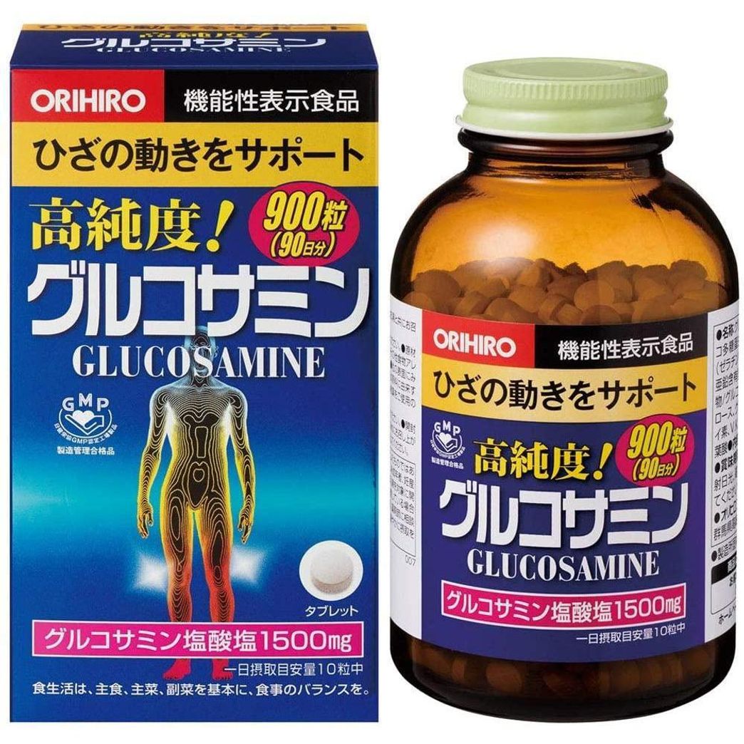Orihiro Glucosamine Japanese Supplement 1500mg 900 Tablets