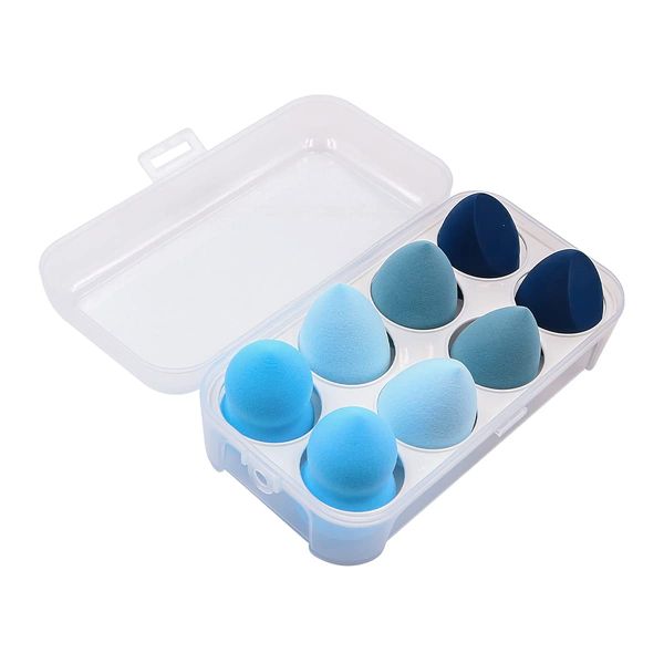 Hsthe Sea 8 PCS Multi-color Makeup Sponge Set Beauty Sponge Makeup Sponges for Foundation for Liquid Cream and Powder