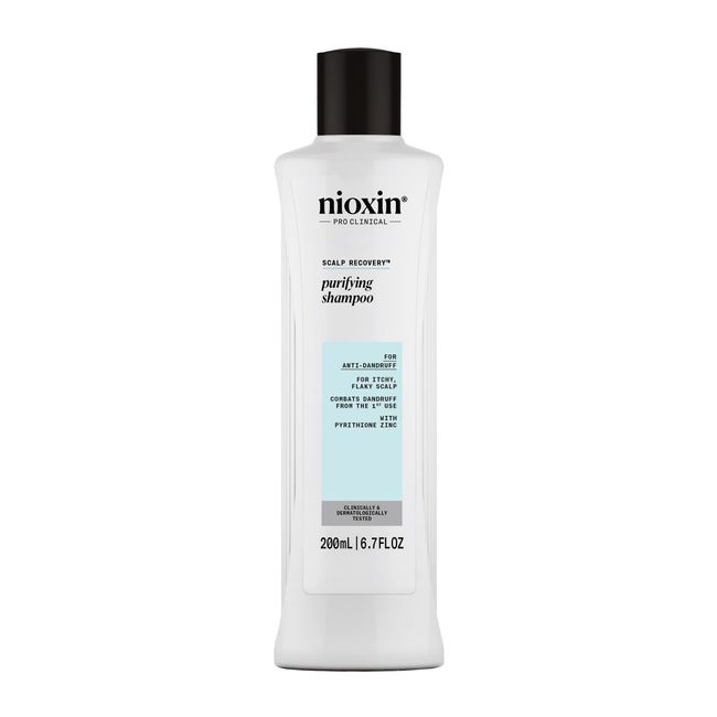 Nioxin Scalp Recovery Anti-Dandruff Medicating Shampoo for Itchy & Flaky Scalp, Pyrithione Zinc, 6.76 oz