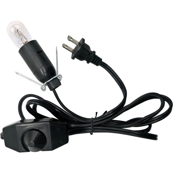 Himalayan Salt Lamp Cord and Bulb with Dimmer Switch,Original Replacement Cord B
