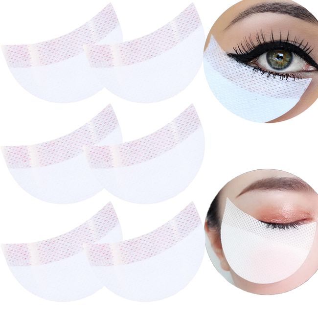 Yatinkim 50 Stück Augen Lidschatten Pads Lidschattenschild Schutz Aufkleber Patches Verhinderung Von Tönung Wimpernverlängerung Eyeliner Make-Up Rückstand