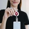 Badge Reel with Alligator Clip (Arkansas Razorbacks)
