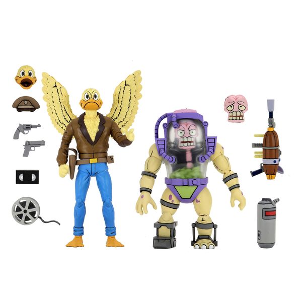 7" TMNT Cartoon Ace Duck & Mutagen man 2 Pack Figure