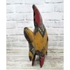 Rustic 13" Long Repurposed Recycled Scrap Metal Red & Yellow Angelfish Statue