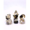 Dice4friends DIC37239 - Würfelset Transparent: Nebula Marble (7)